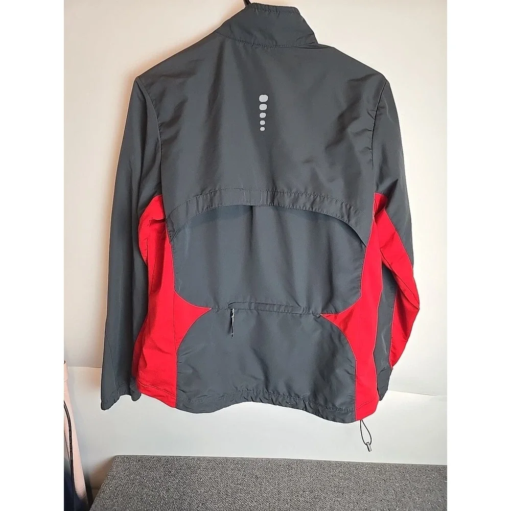vintage y2k nike windbreaker jacket Running Jogging Red Grey Size Medium Rn56323